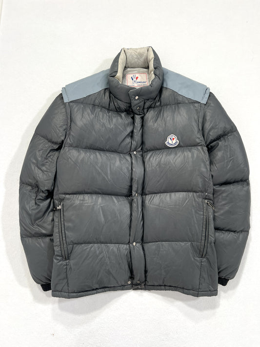 Giacca piumino vintage Moncler grigio tg M