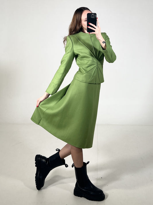 Tailleur vintage Valentino verde tg S