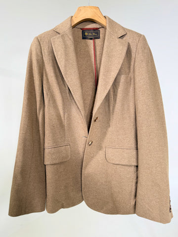 Blazer vintage Loro Piana beige cashmere tg 46