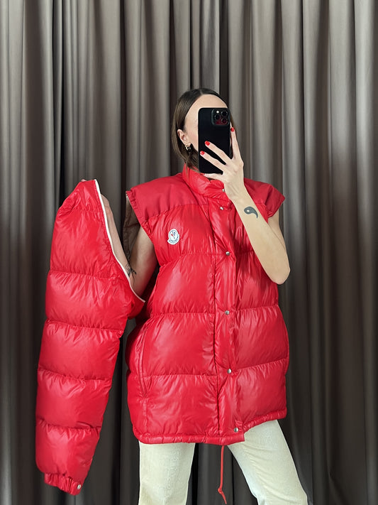 Piumino vintage Moncler Grenoble rosso tg L