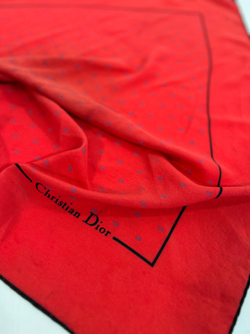 Foulard vintage Dior in seta