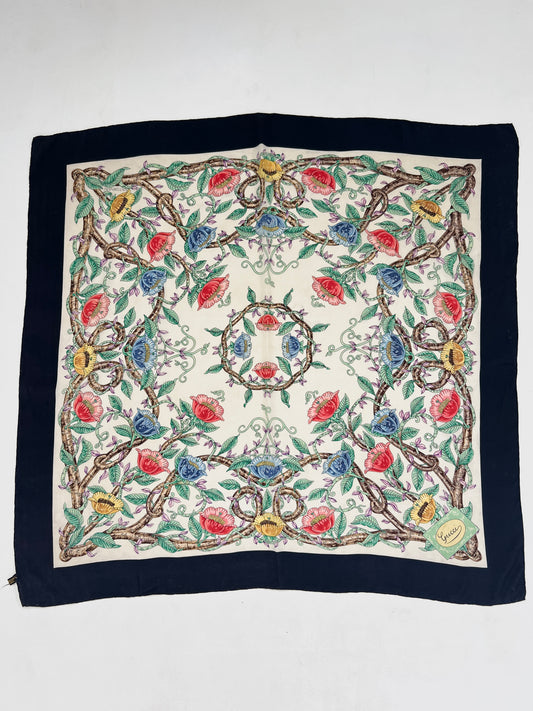 Foulard vintage Gucci in seta