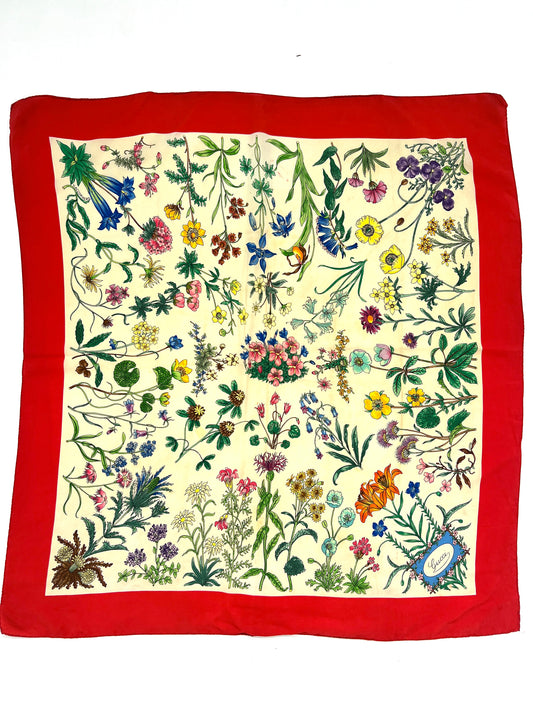 Foulard vintage Gucci in seta