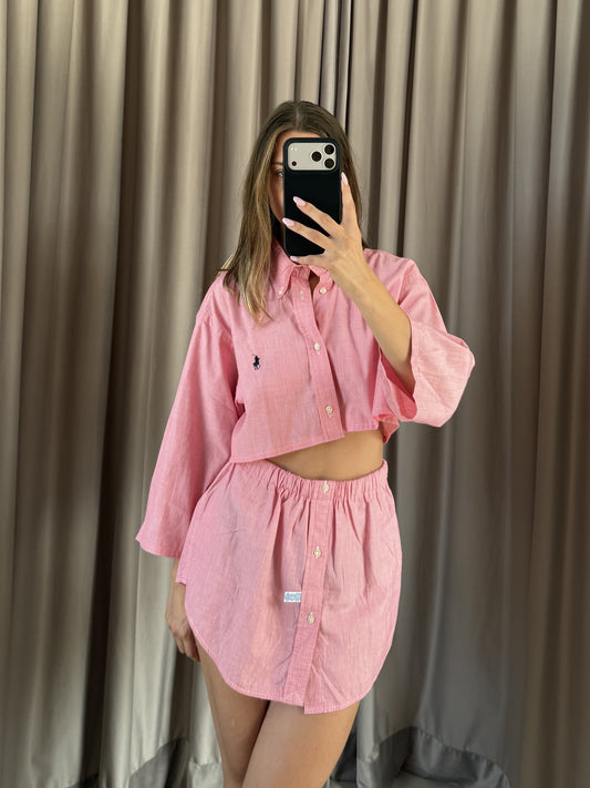 Coordinato vintage Ralph Lauren rosa tg U
