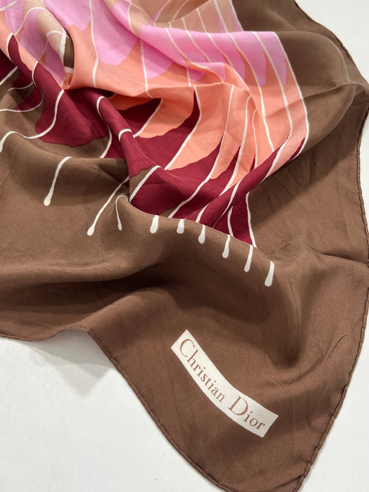 Foulard vintage Dior in seta