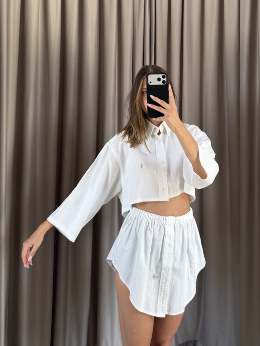 Coordinato vintage Ralph Lauren bianco tg U