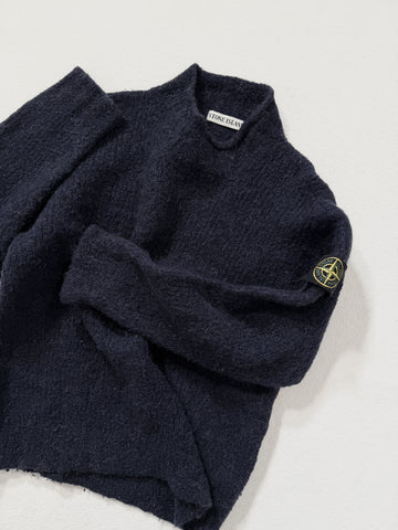 Maglia vintage Stone Island blu lana/alpaca tg M