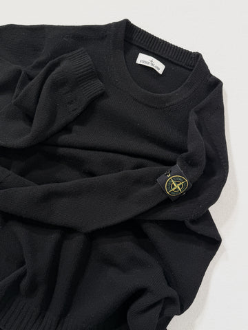 Maglia vintage Stone Island lana nero tg XXL