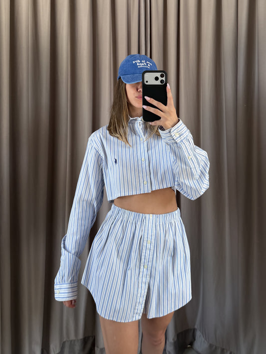 Coordinato vintage Ralph Lauren righe tg U