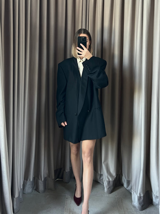 Smoking vintage Yves Saint Laurent nero tg XL+