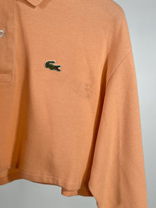 Polo vintage Lacoste cropped pesca tg S/M