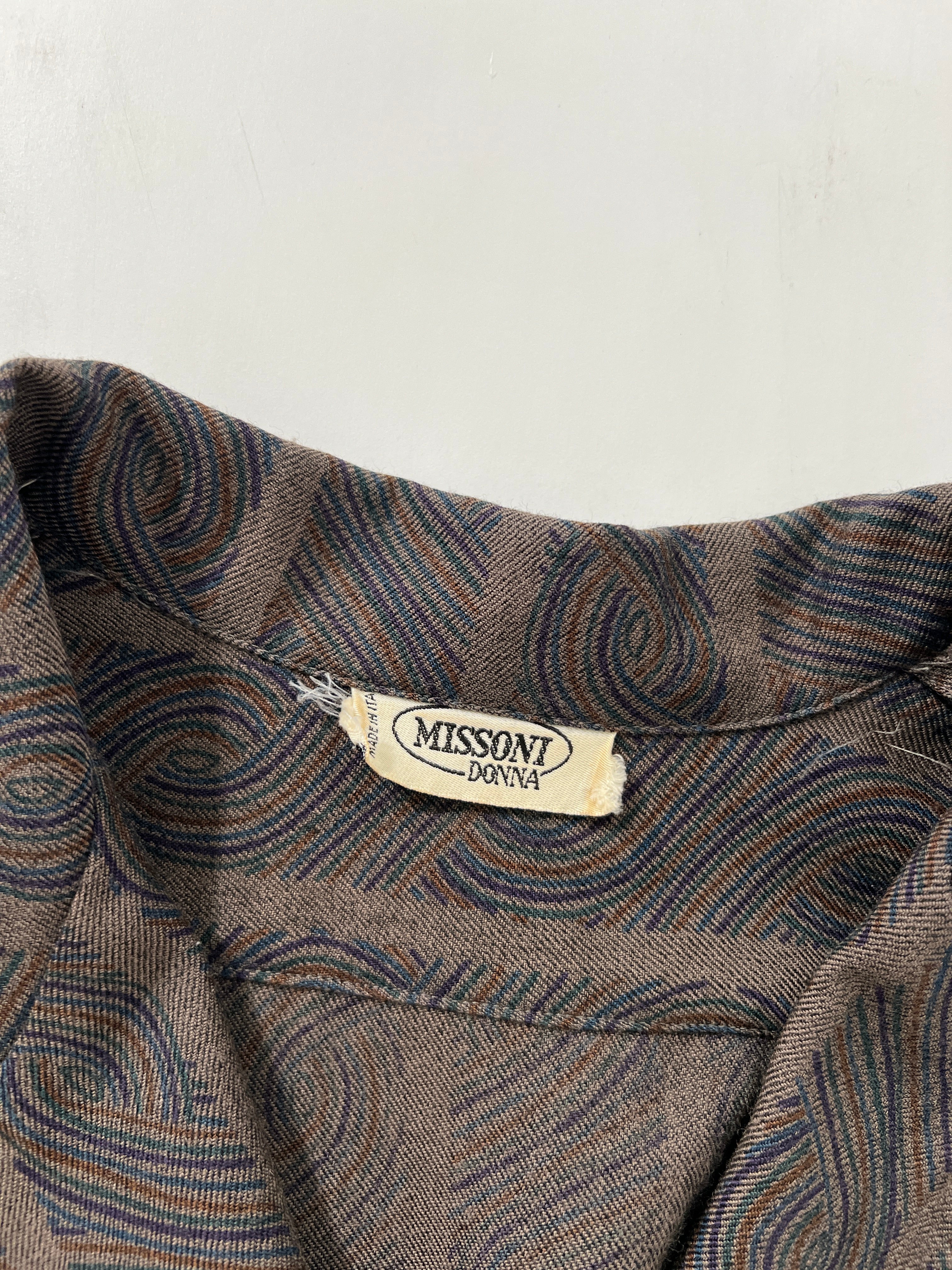 Camicia vintage Missoni verdone tg 44