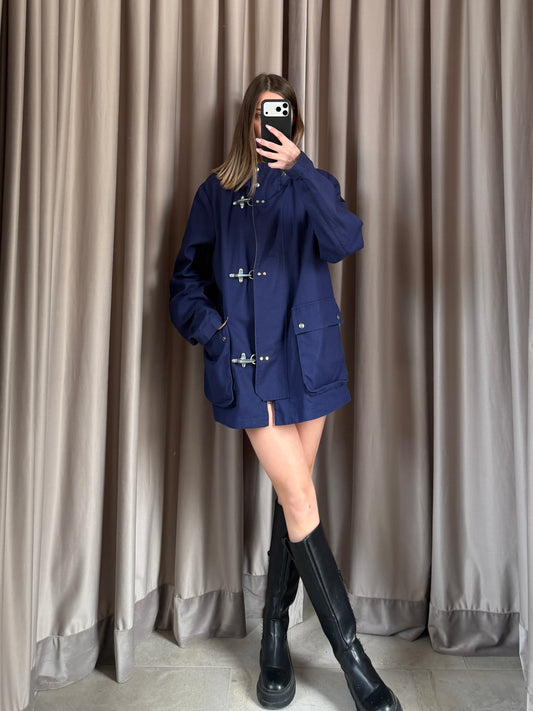 Cappotto vintage Fay 3 ganci blu tg M