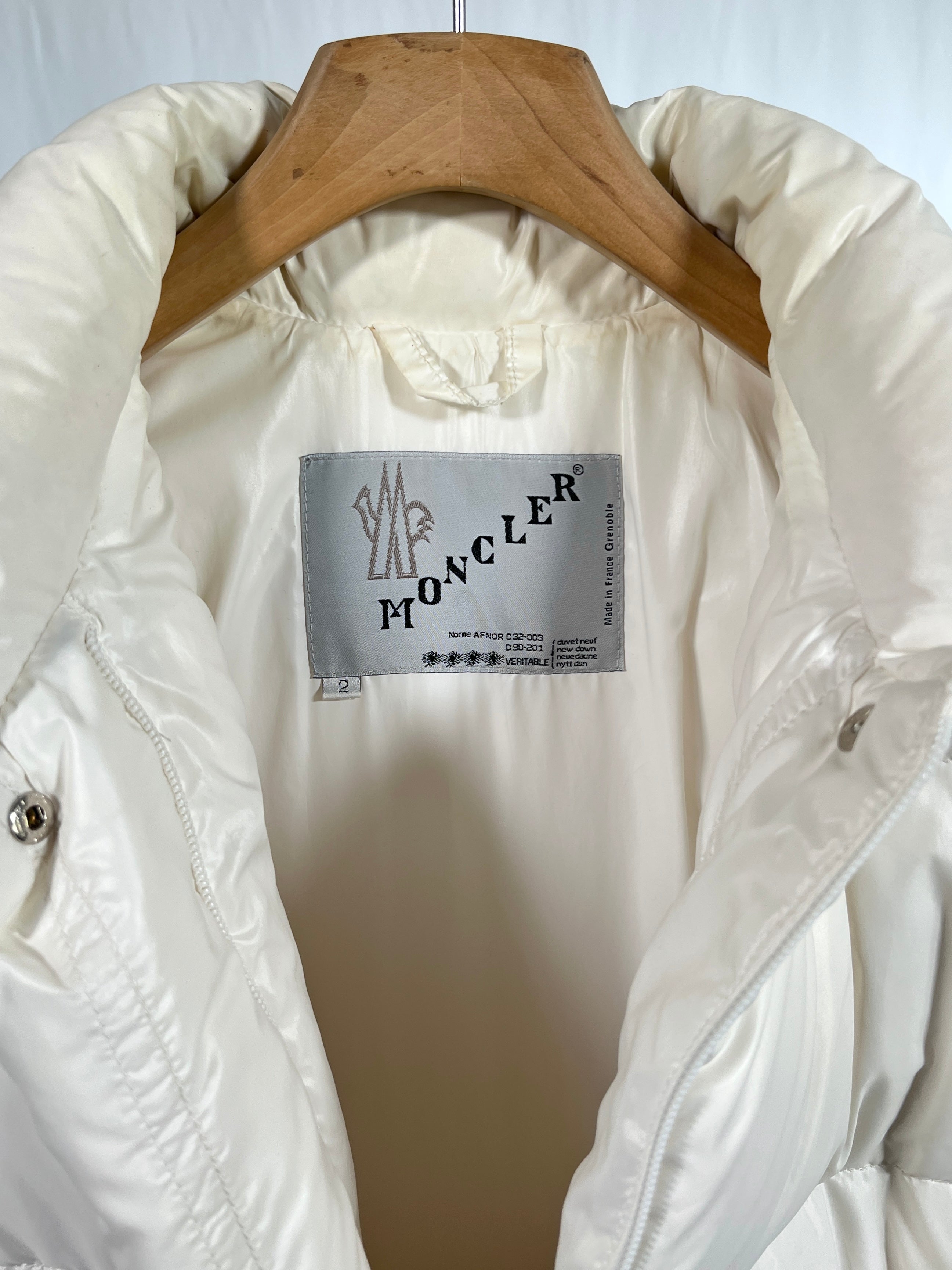 Giacca vintage Moncler bianco tg M