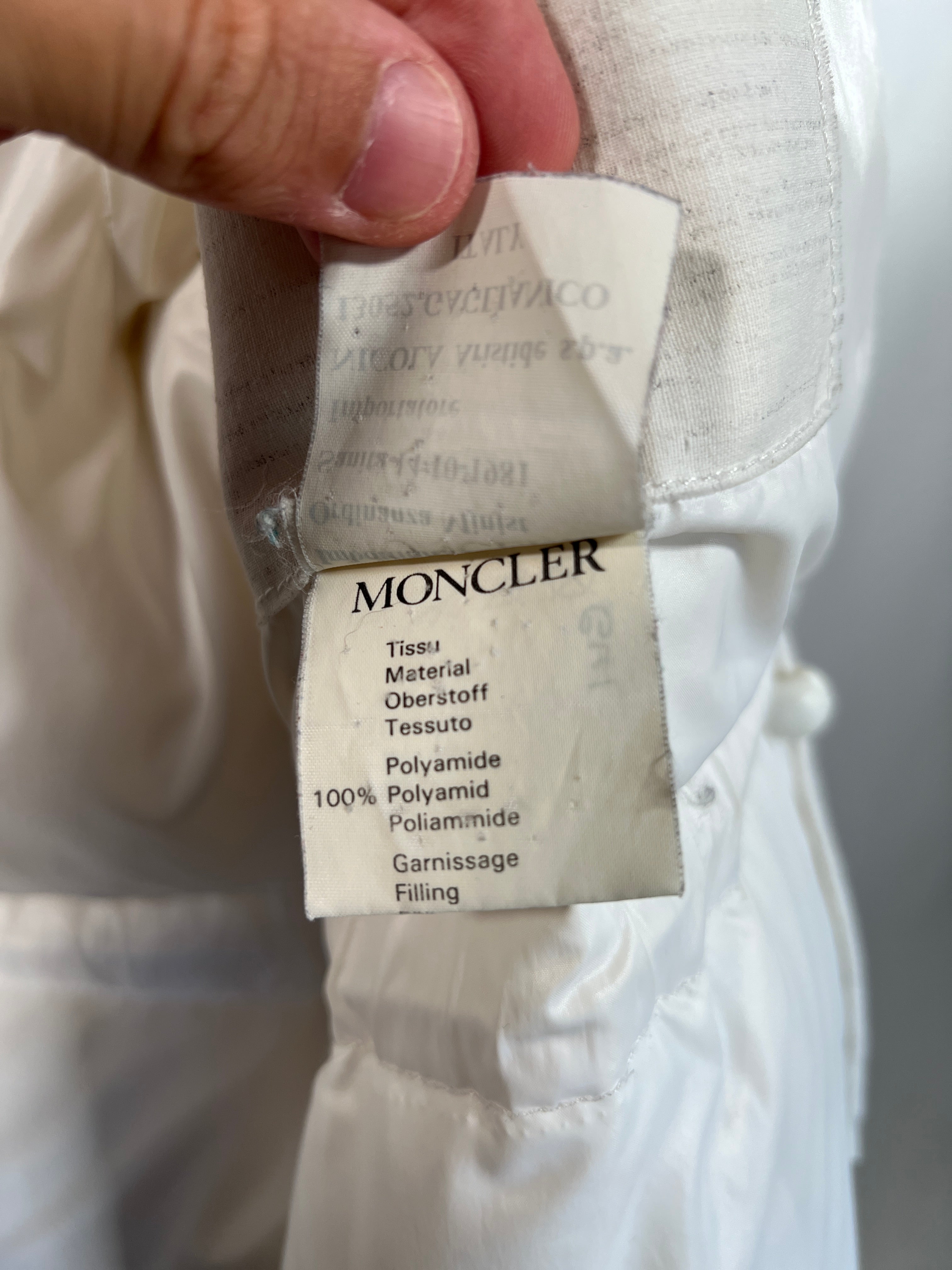 Giacca vintage Moncler bianco tg M