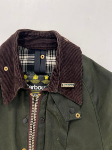 Giacca vintage Barbour Bedale verde bambino