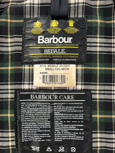 Giacca vintage Barbour Bedale verde bambino