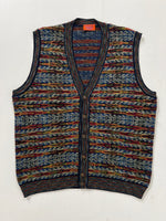 Carica l&#39;immagine nel visualizzatore di Gallery, Gilet vintage Missoni lana merino tg XL
