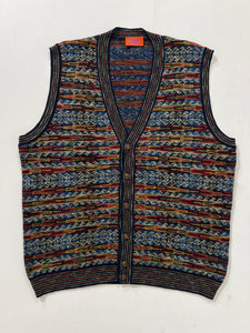 Gilet vintage Missoni lana merino tg XL