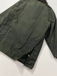 Giacca vintage Barbour Bedale verde bambino