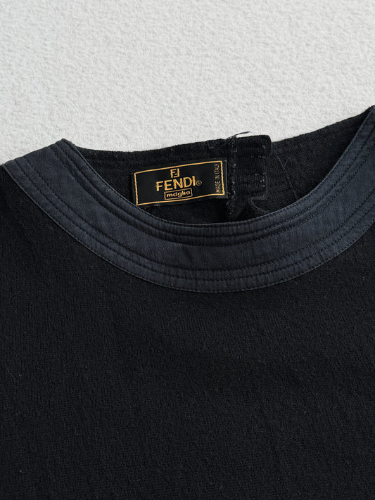 Maglia vintage Fendi in lana nero tg 42