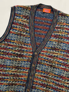 Gilet vintage Missoni lana merino tg XL