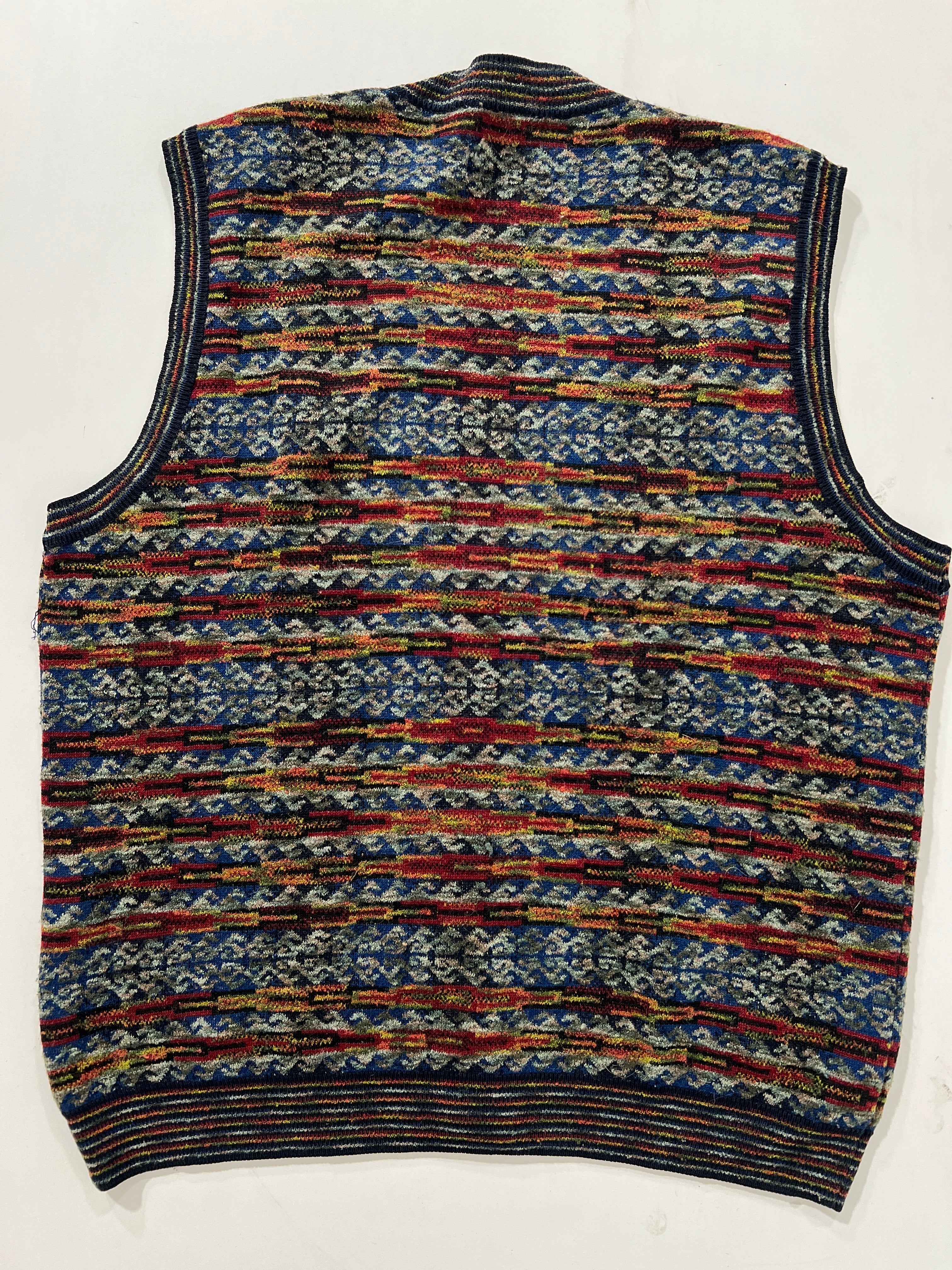 Gilet vintage Missoni lana merino tg XL