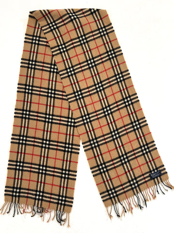 Sciarpa vintage Burberry tartan lana