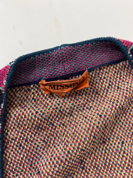 Cardigan vintage Missoni multicolor tg XL