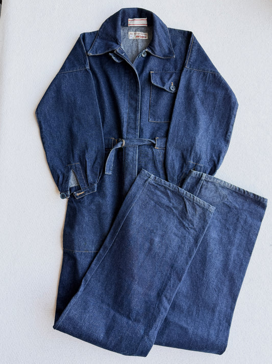 Tuta intera vintage Jean-Charles de Castelbajac in denim tg S