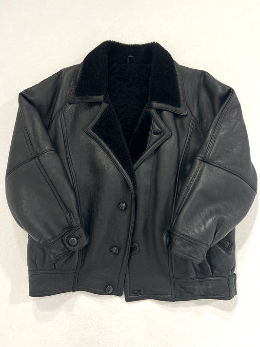 Montone vintage Shearling nero tg M