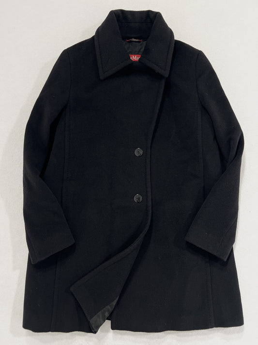 Cappotto vintage Max Mara nero lana tg 46