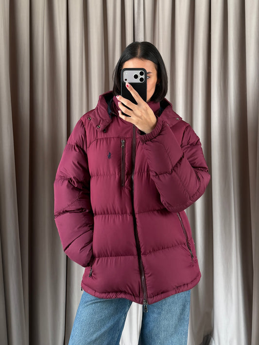 Giacca vintage Ralph Lauren imbottita bordeaux tg L