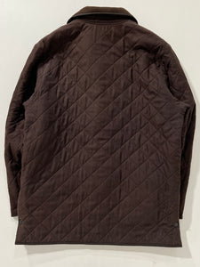 Giacca vintage Barbour in trapunta marrone tg XL