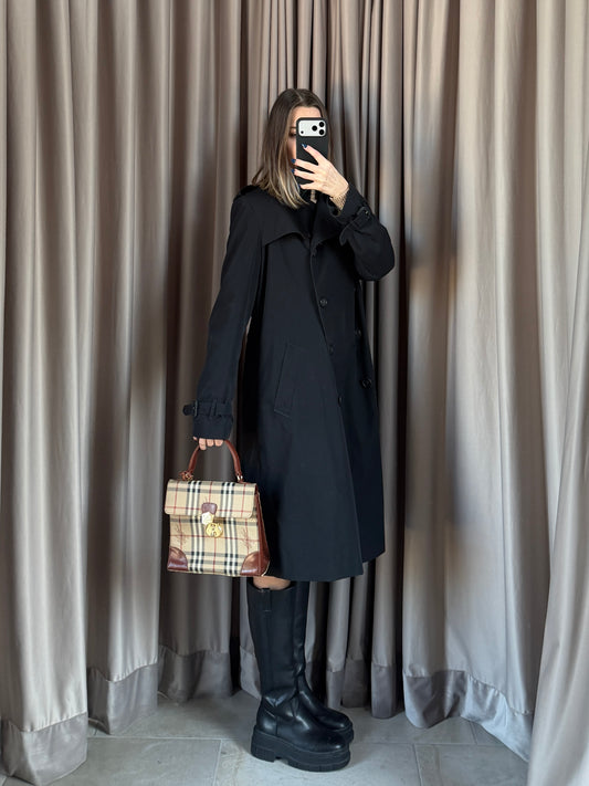 Borsa vintage Burberry tartan a mano