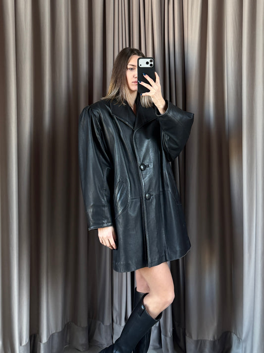 Giacca vintage Yves Saint Laurent in pelle tg M