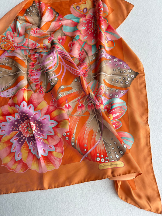 Foulard vintage Ferragamo in seta