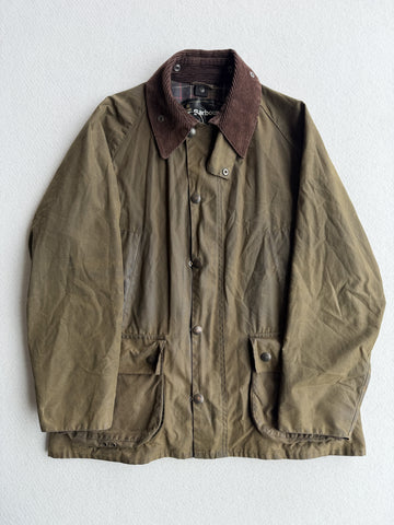 Giacca vintage Barbour Bedale verde tg M