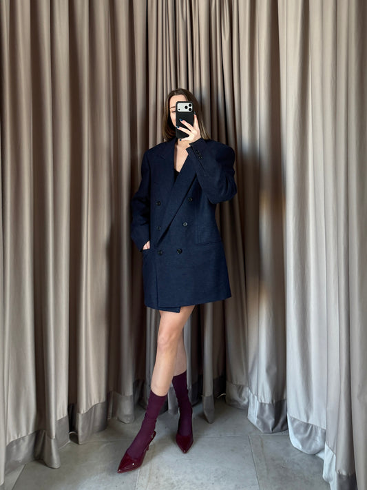 Blazer vintage Ermenegildo Zegna doppiopetto lana tg XL