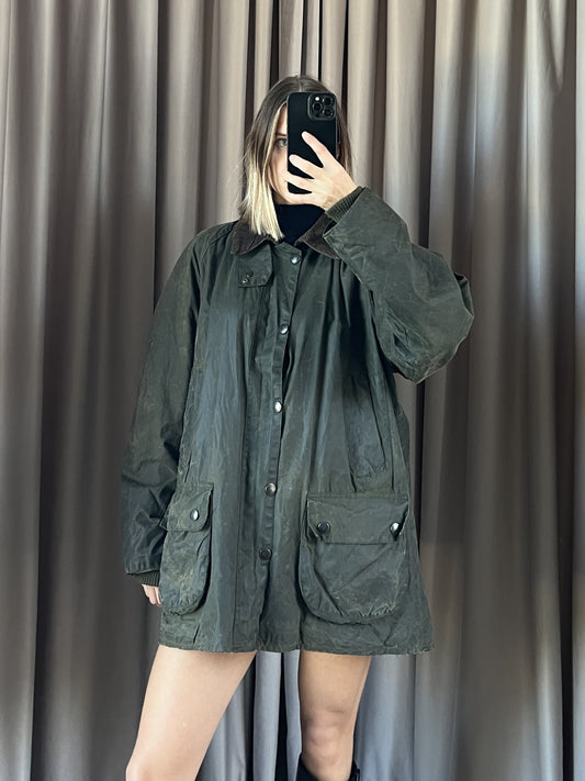 Giacca vintage Barbour Bedale con interno tg M