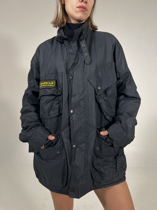 Giacca vintage Barbour international cerata tg 40