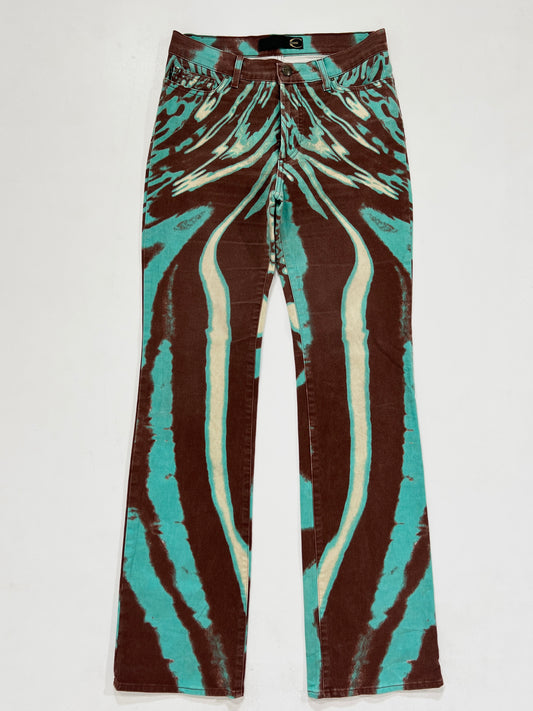 Pantaloni vintage Cavalli fantasia tg 27