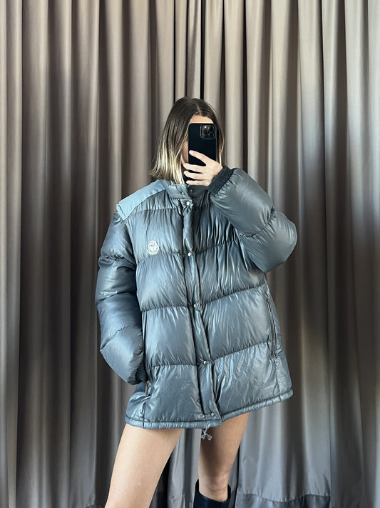 Giacca piumino vintage Moncler grigio tg M