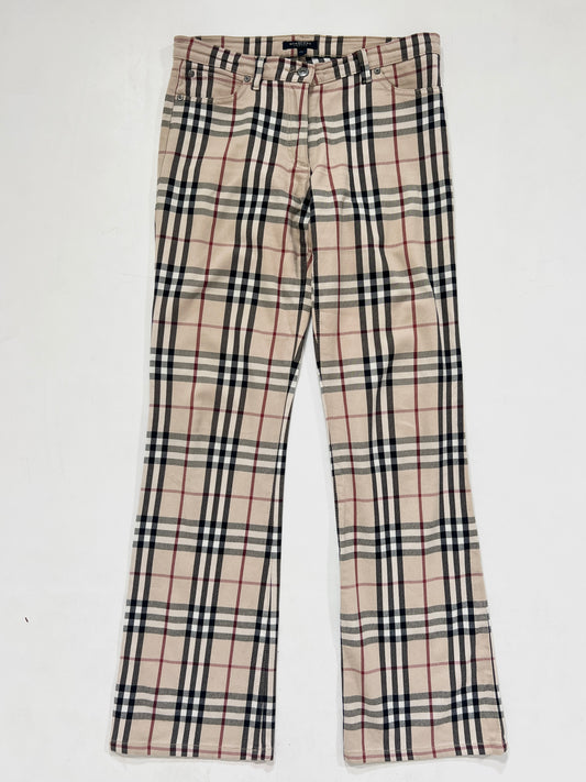 Pantaloni vintage Burberry tartan tg S/M