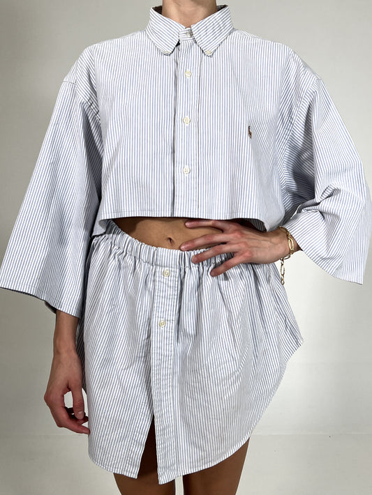 Coordinato vintage Ralph Lauren righe tg U