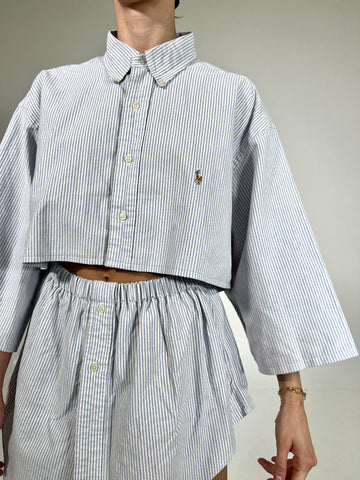 Coordinato vintage Ralph Lauren righe tg U