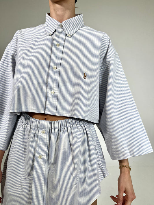 Coordinato vintage Ralph Lauren righe tg U