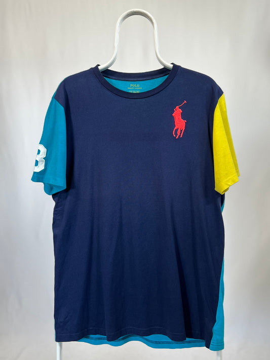 T-shirt vintage Ralph Lauren blu tg XL