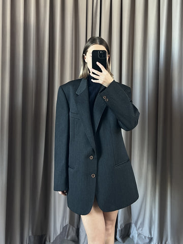 Blazer vintage Valentino lana grigio tg XL