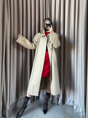 Trench vintage Burberry biscotto tg L